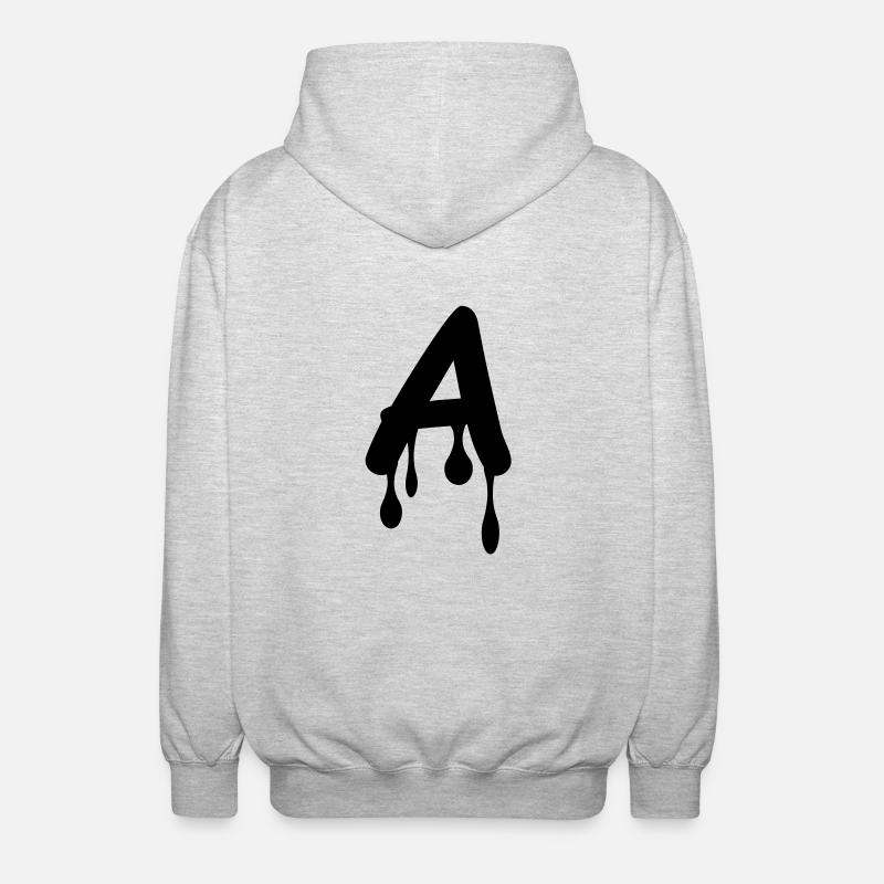 a_comic_graffiti - Unisex Kapuzenjacke - Hellgrau meliert