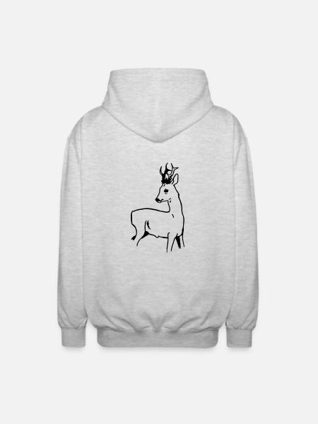 Roebuck - Unisex Hooded Jacket - light heather grey