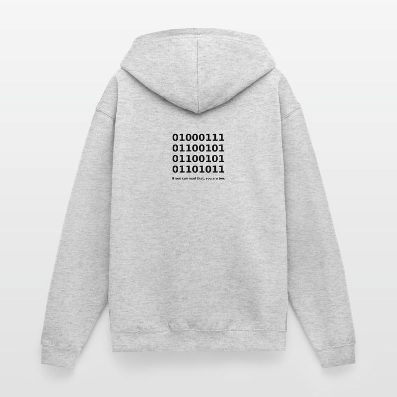 Binary / Binary Code Binary Code Funny T-Shirt Unisex Hooded Jacket