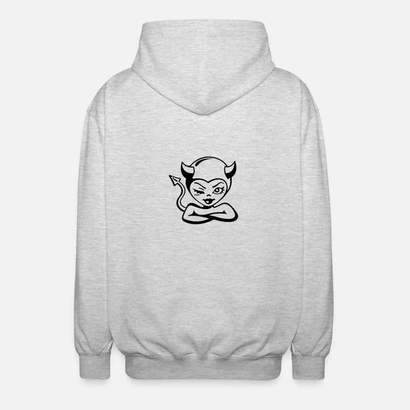 Little devil - Unisex Hooded Jacket - light heather grey
