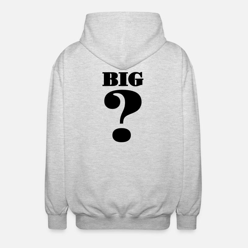 Grand point d’interrogation - Veste à capuche unisexe - gris clair chiné