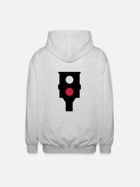 Blitzer - Unisex Kapuzenjacke - Hellgrau meliert