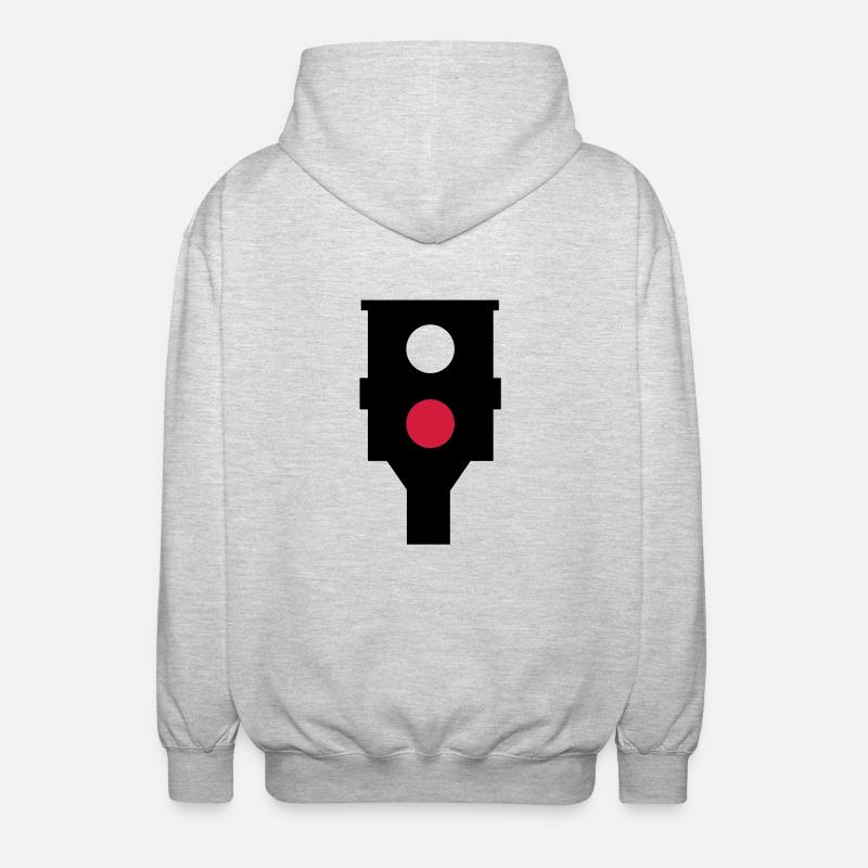 Blitzer - Unisex Kapuzenjacke - Hellgrau meliert