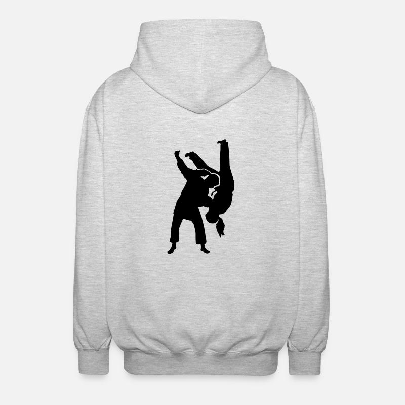 Judo - Unisex Kapuzenjacke - Hellgrau meliert