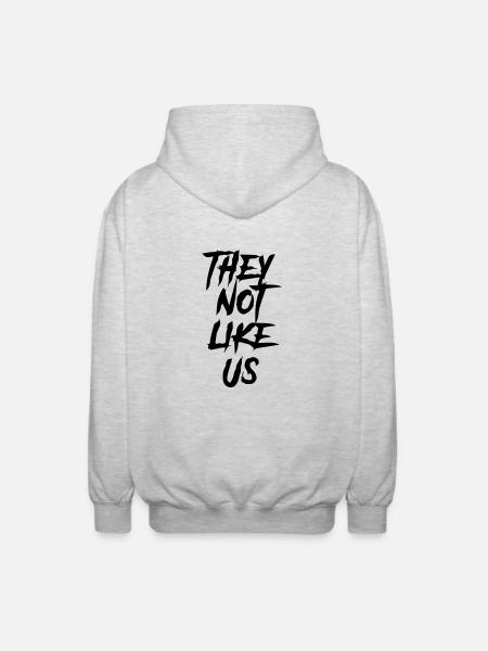 they don't like us - Unisex Hooded Jacket - light heather grey