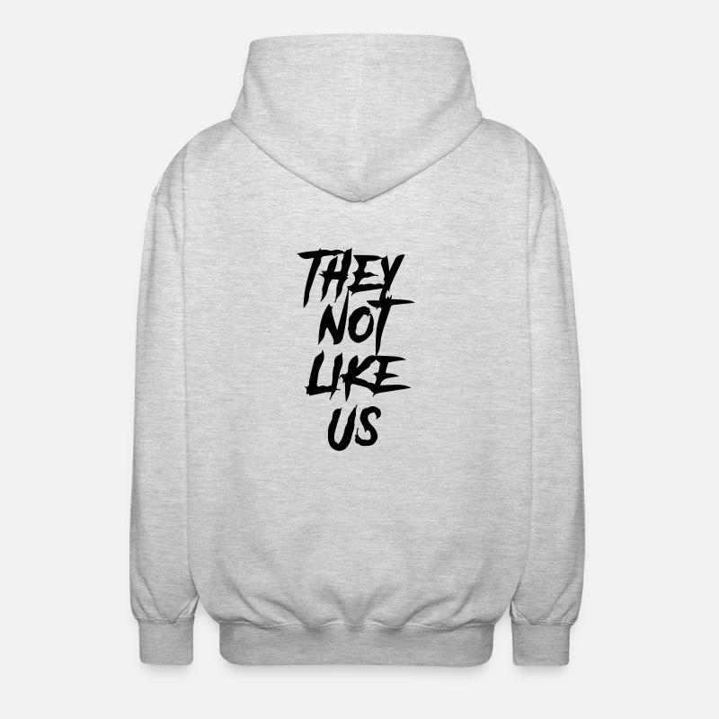 ils ne nous aiment pas - Veste à capuche unisexe - gris clair chiné