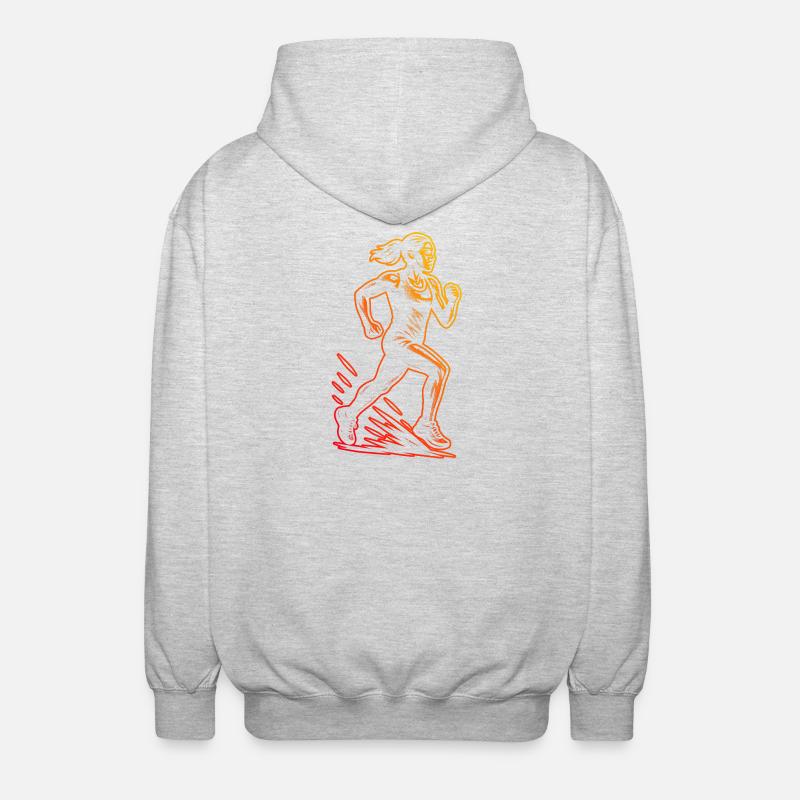 Déclaration pour toutes les races - Veste à capuche unisexe - gris clair chiné