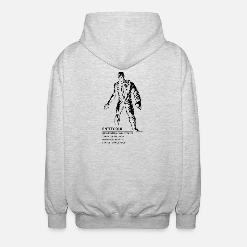 Backrooms Entity 10 black - Unisex Kapuzenjacke - Hellgrau meliert