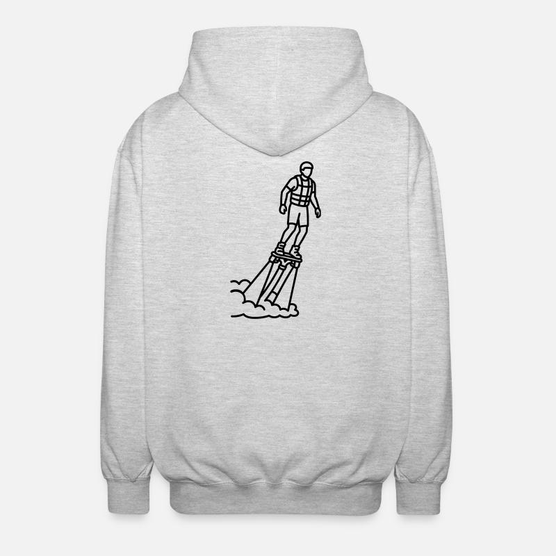 Flyboard - Unisex Kapuzenjacke - Hellgrau meliert