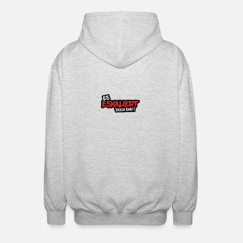 ES ESKALIERT DOCH EHH ! - Unisex Kapuzenjacke - Hellgrau meliert