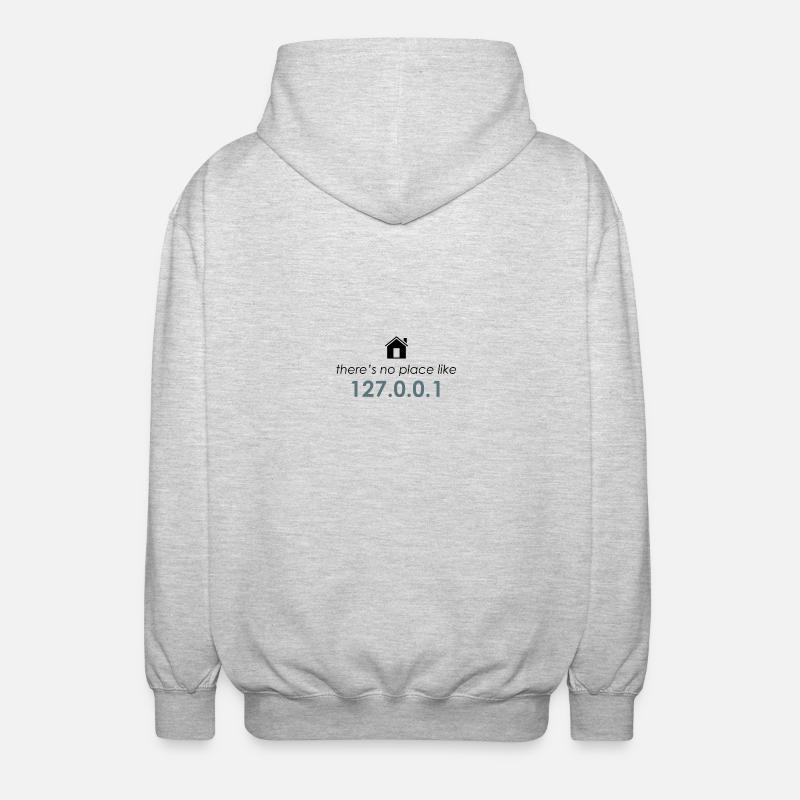 localhost - Veste à capuche unisexe - gris clair chiné