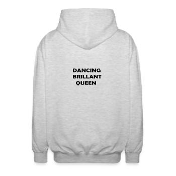 dancing brillant queen - Veste à capuche unisexe - gris clair chiné - Dos - AI Model Male 185 light (185cm)