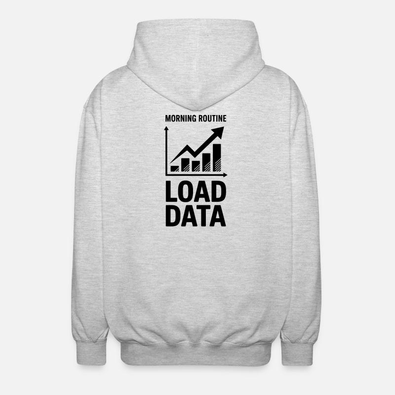Datenanalyst Spruch Lustiges Datenanalyst Geschenk - Unisex Kapuzenjacke - Hellgrau meliert