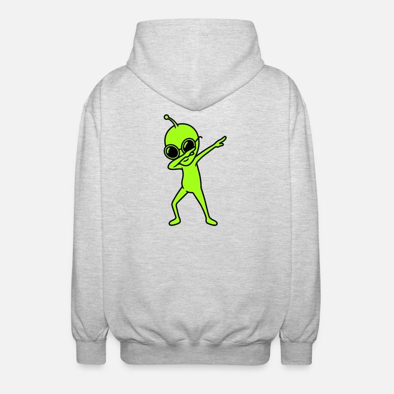 Alien Dab - Veste à capuche unisexe - gris clair chiné