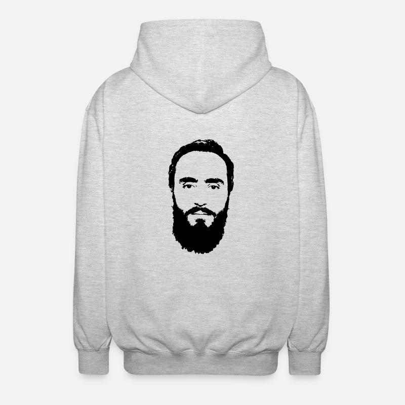 Dudaev Hero Logo - Unisex Kapuzenjacke - Hellgrau meliert
