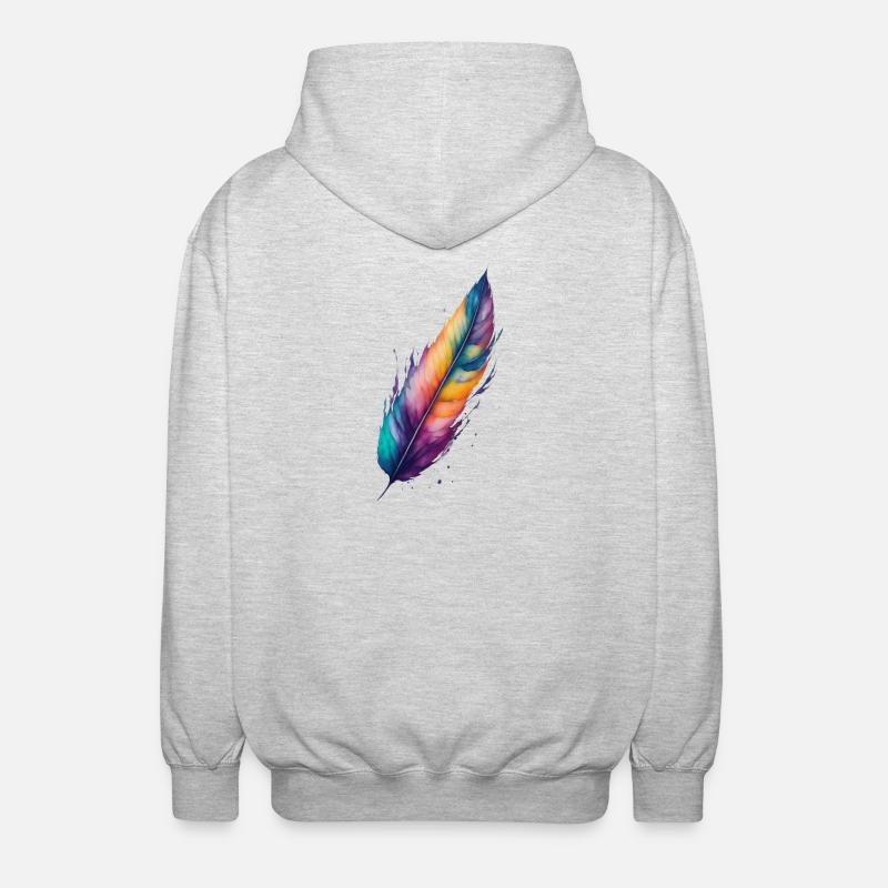 Source - Veste à capuche unisexe - gris clair chiné