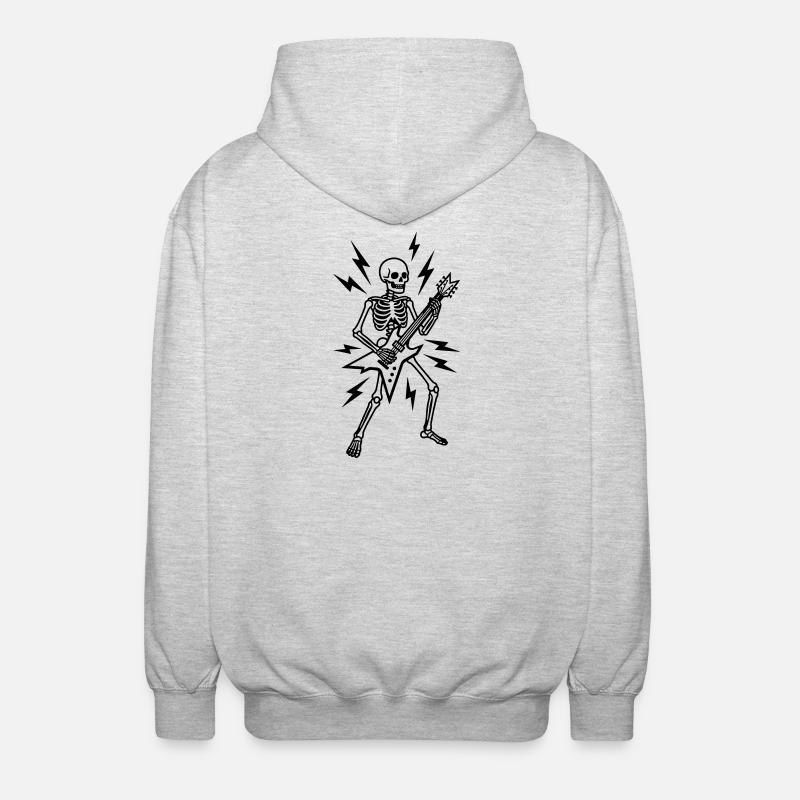 Métal - Veste à capuche unisexe - gris clair chiné