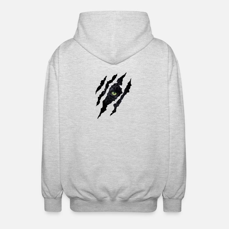 Panther Claw - Unisex Hooded Jacket - light heather grey