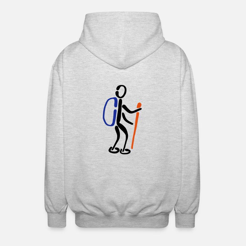 3C randonneurs à pied - Veste à capuche unisexe - gris clair chiné