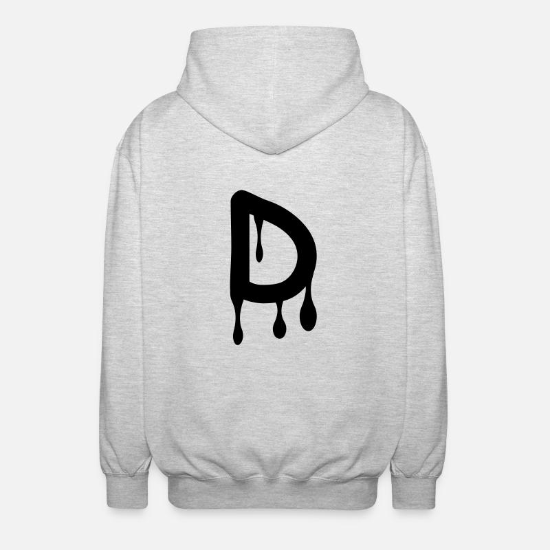 d_comic_graffiti - Veste à capuche unisexe - gris clair chiné