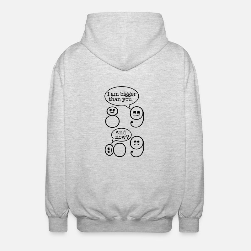 Mathematik - Unisex Kapuzenjacke - Hellgrau meliert