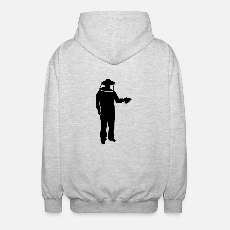 Imker - Unisex Kapuzenjacke - Hellgrau meliert