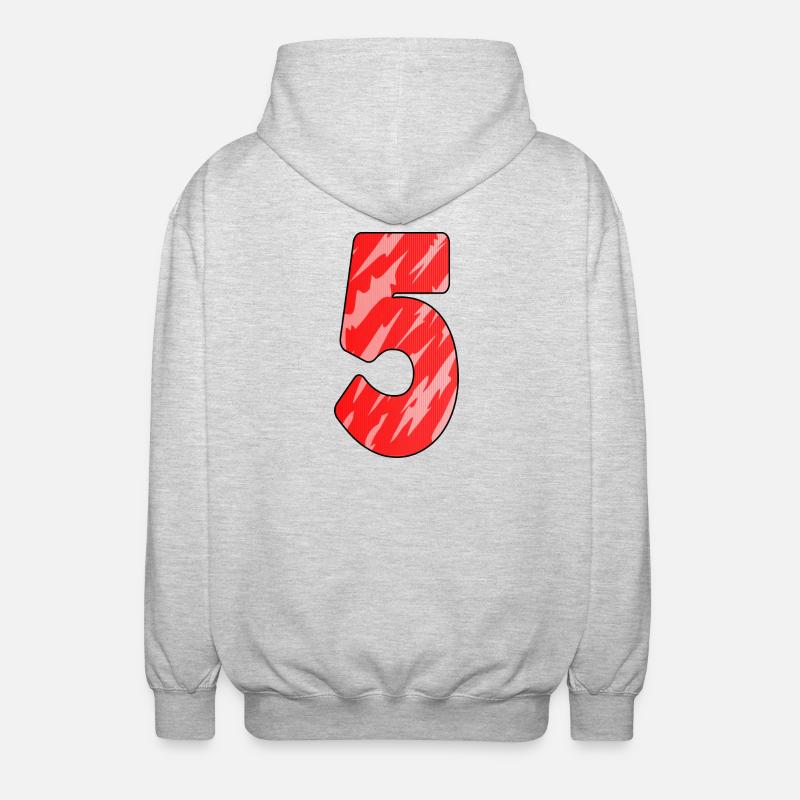 5 - Unisex Hooded Jacket - light heather grey