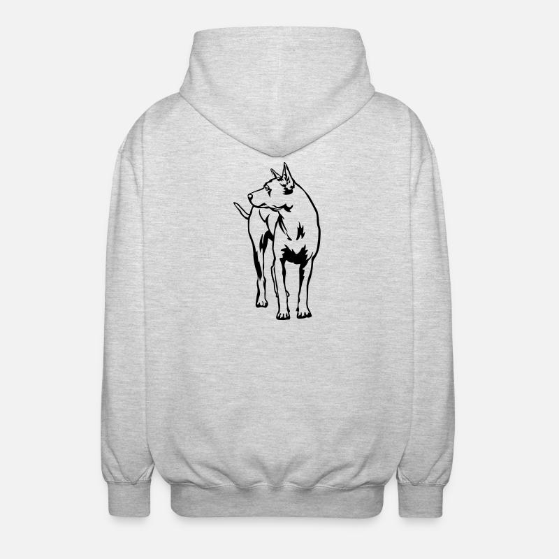 Thai Ridgeback - Unisex Kapuzenjacke - Hellgrau meliert