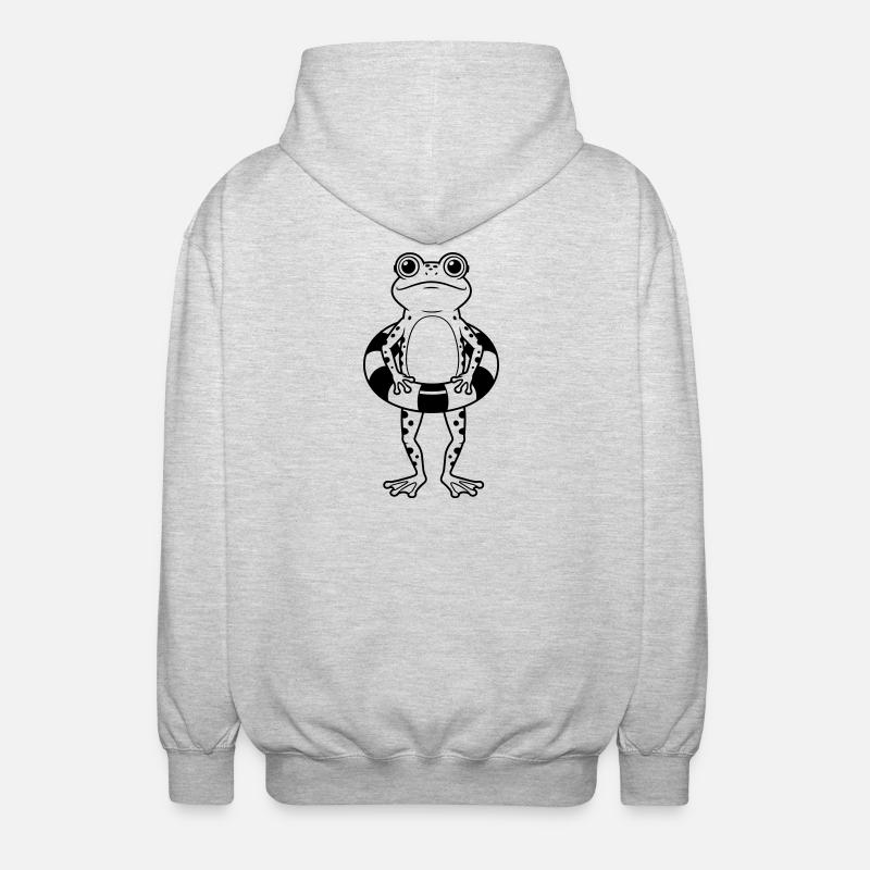 Cours de natation - Veste à capuche unisexe - gris clair chiné