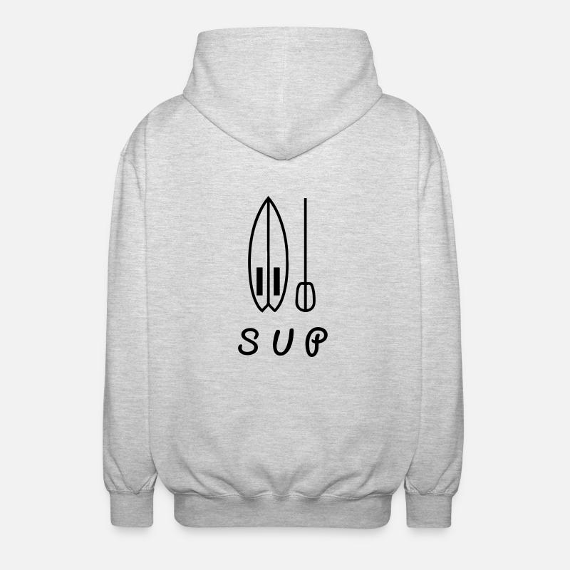 SuP - Unisex Kapuzenjacke - Hellgrau meliert