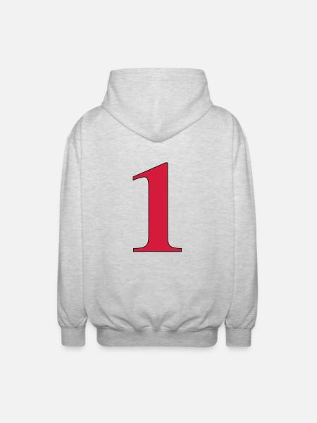 1 Birthday - Unisex Hooded Jacket - light heather grey