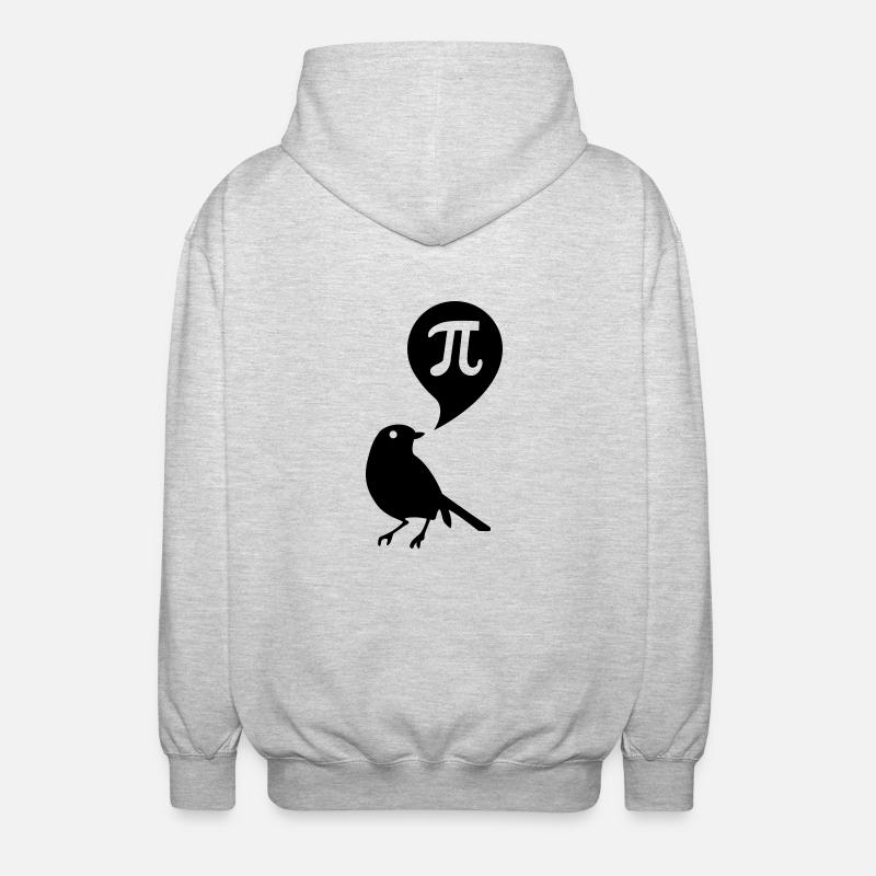 pi - Unisex Kapuzenjacke - Hellgrau meliert