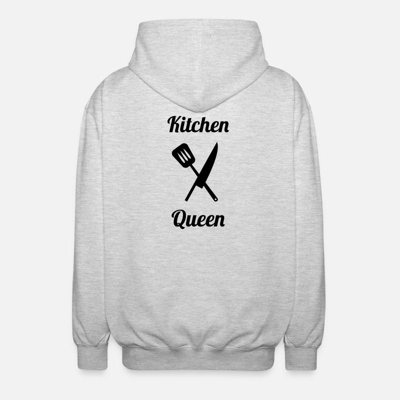 Kitchen Queen - Veste à capuche unisexe - gris clair chiné