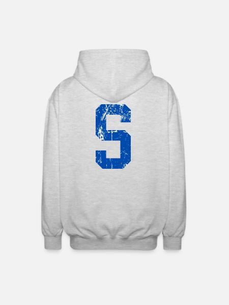 Retro Sport Letters - Unisex Hooded Jacket - light heather grey