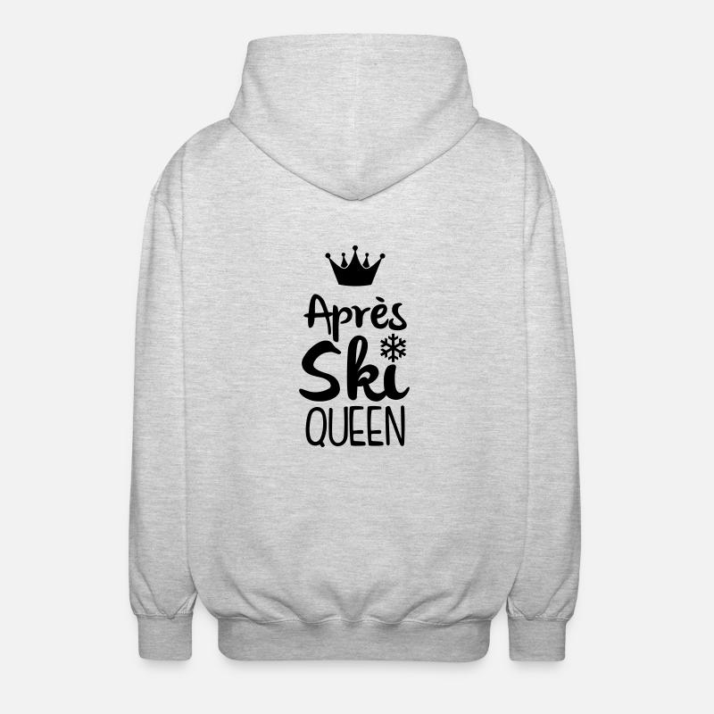 Après Ski Queen - Unisex Hooded Jacket - light heather grey