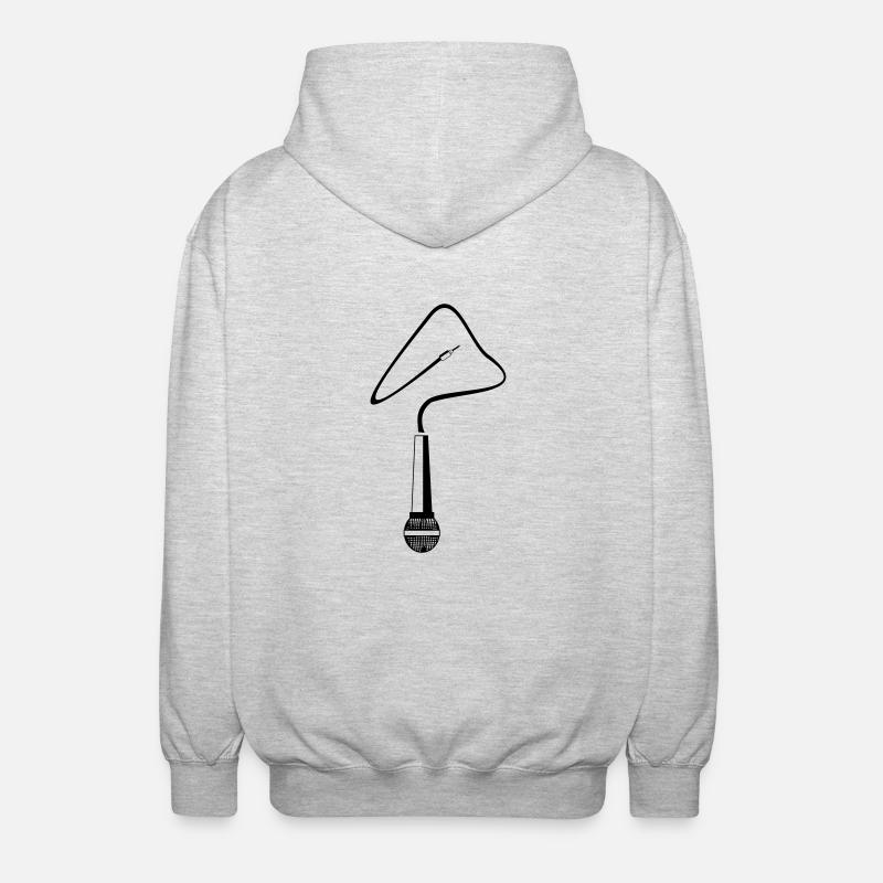 Mikro - Unisex Kapuzenjacke - Hellgrau meliert