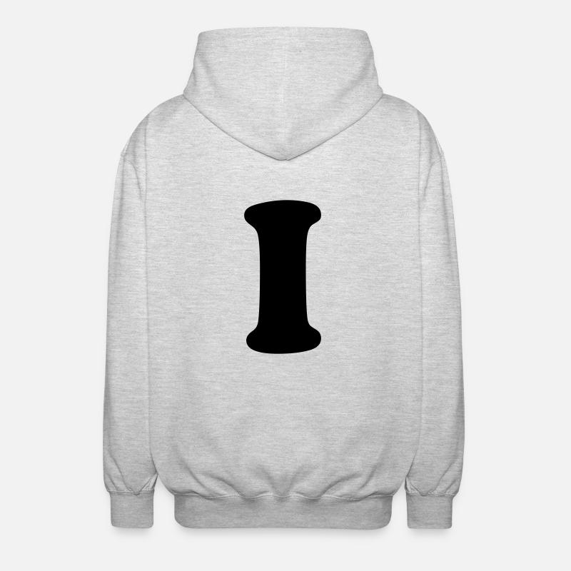 I Love / I Hate - Unisex Hooded Jacket - light heather grey