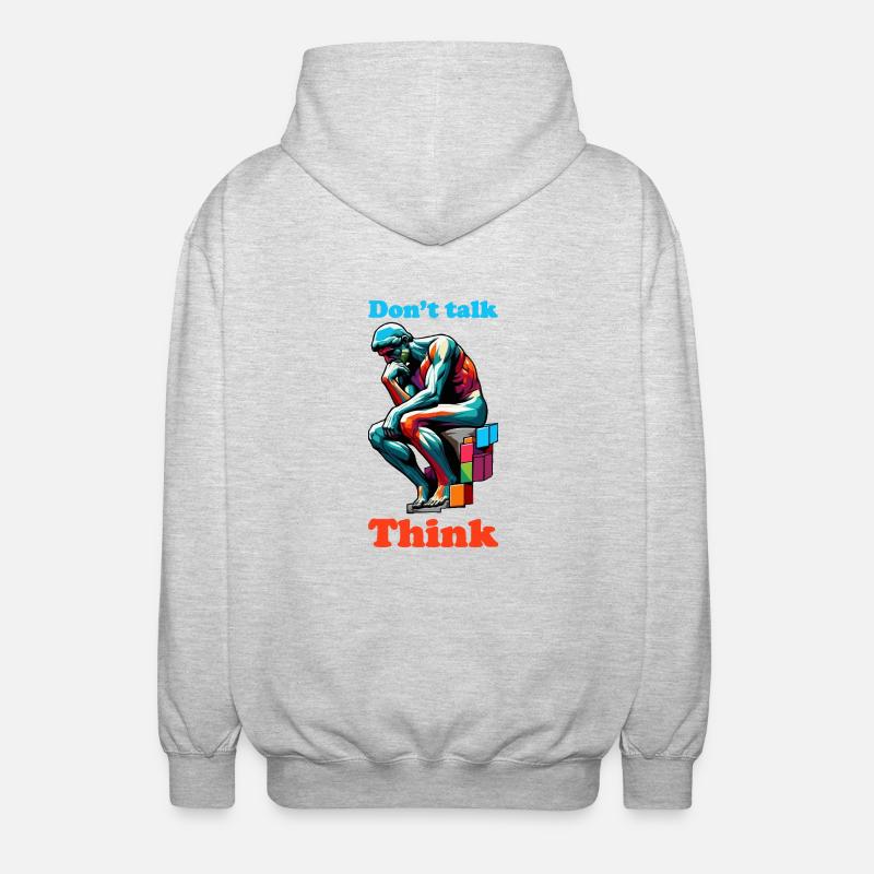 Reden Sie nicht - Unisex Kapuzenjacke - Hellgrau meliert