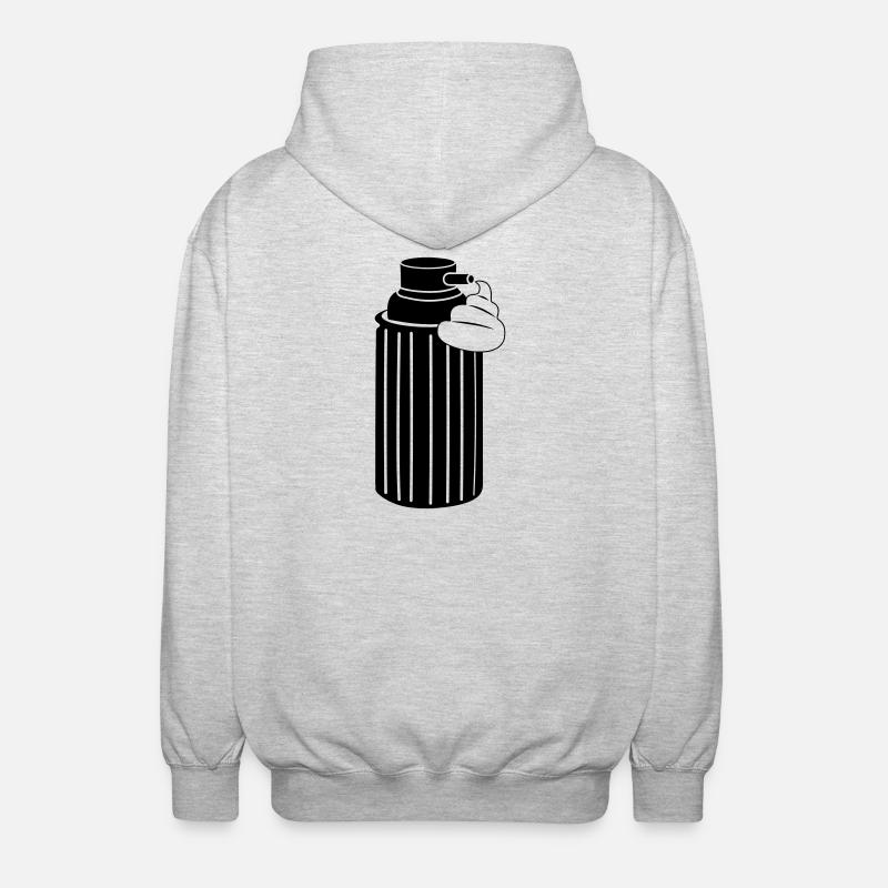Mousse à raser - Veste à capuche unisexe - gris clair chiné