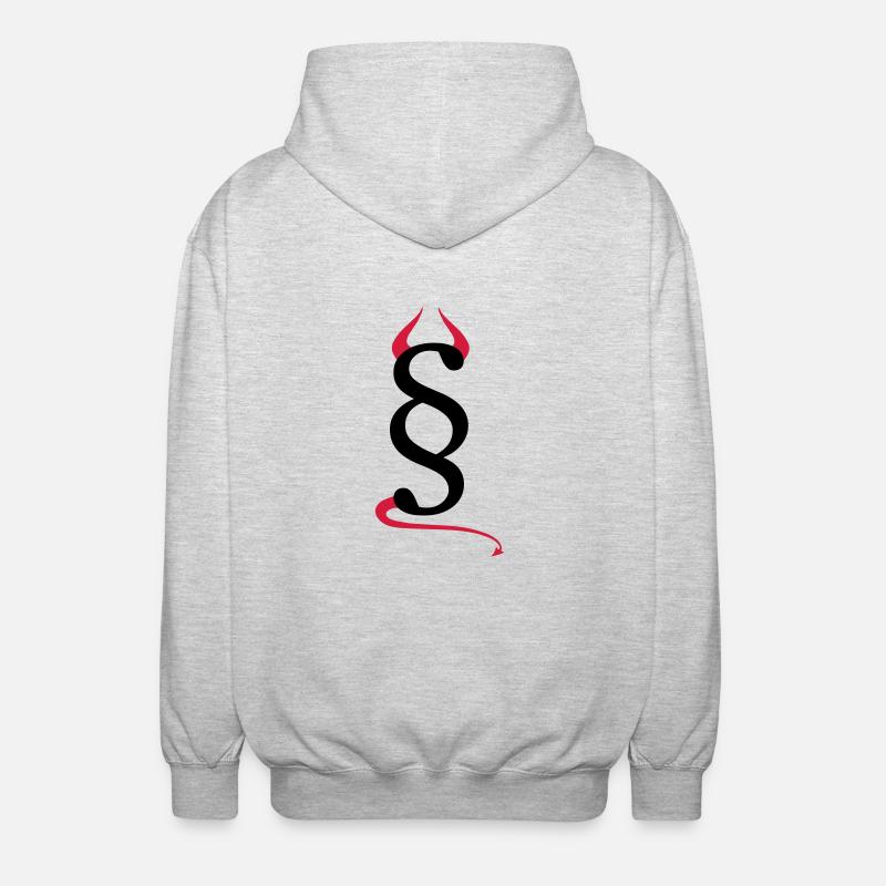 Devils paragraph - Unisex Hooded Jacket - light heather grey