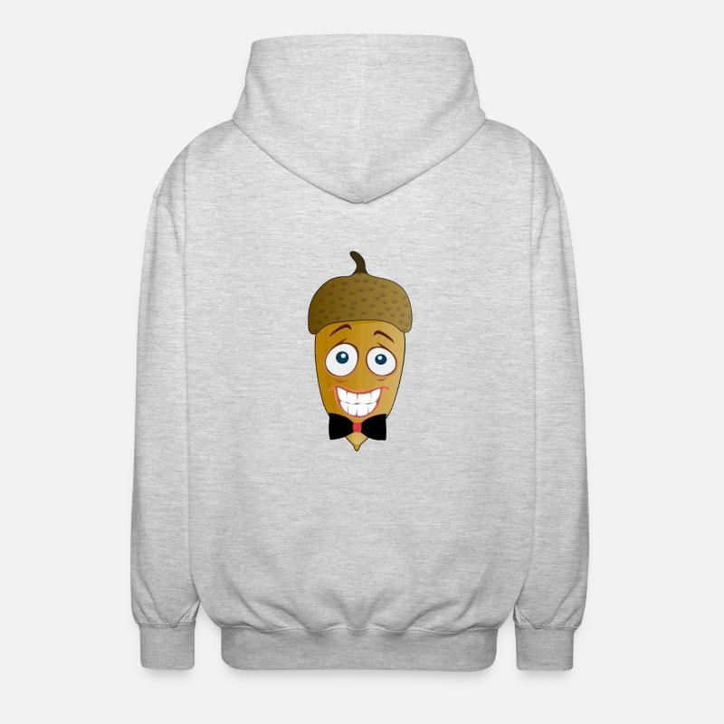 Eichel - Unisex Kapuzenjacke - Hellgrau meliert