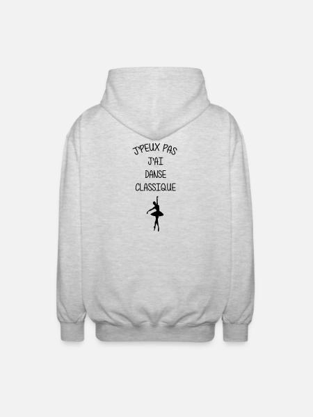 I can't, I have classical dance - Unisex Hooded Jacket - light heather grey