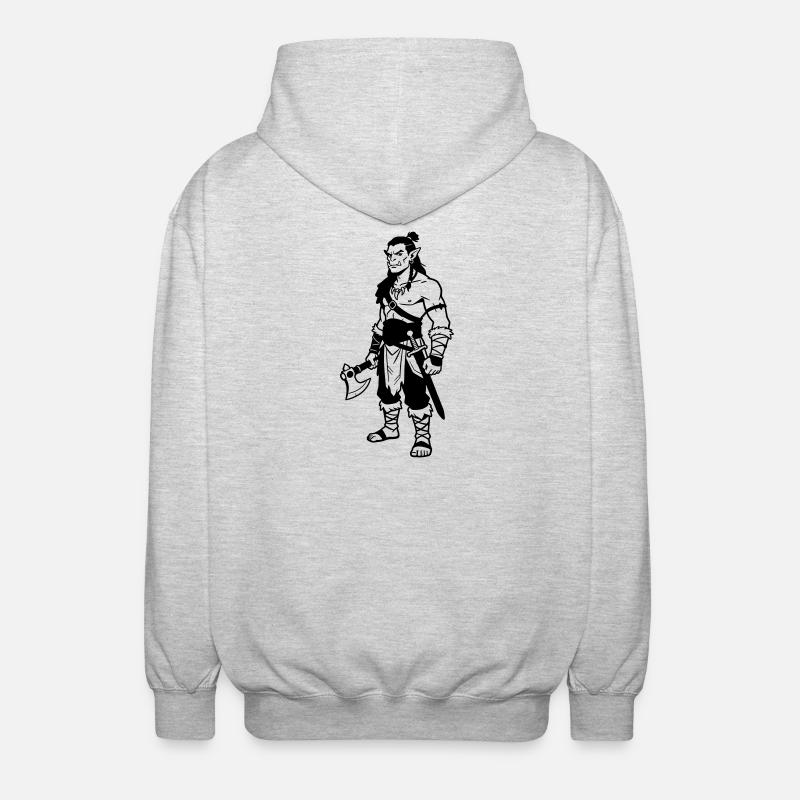 Orc - Veste à capuche unisexe - gris clair chiné