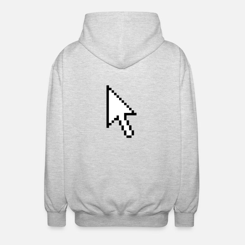 Souris - Veste à capuche unisexe - gris clair chiné
