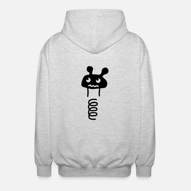 Spring Tier - Unisex Kapuzenjacke - Hellgrau meliert