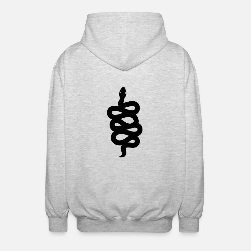 Serpiente - Veste à capuche unisexe - gris clair chiné