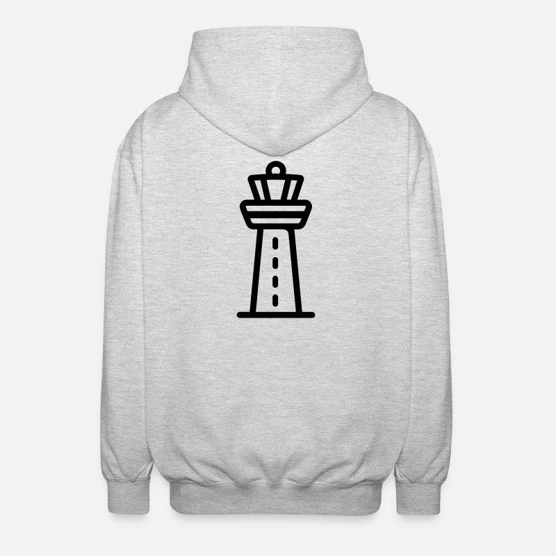 Control Tower - Unisex Hooded Jacket - light heather grey