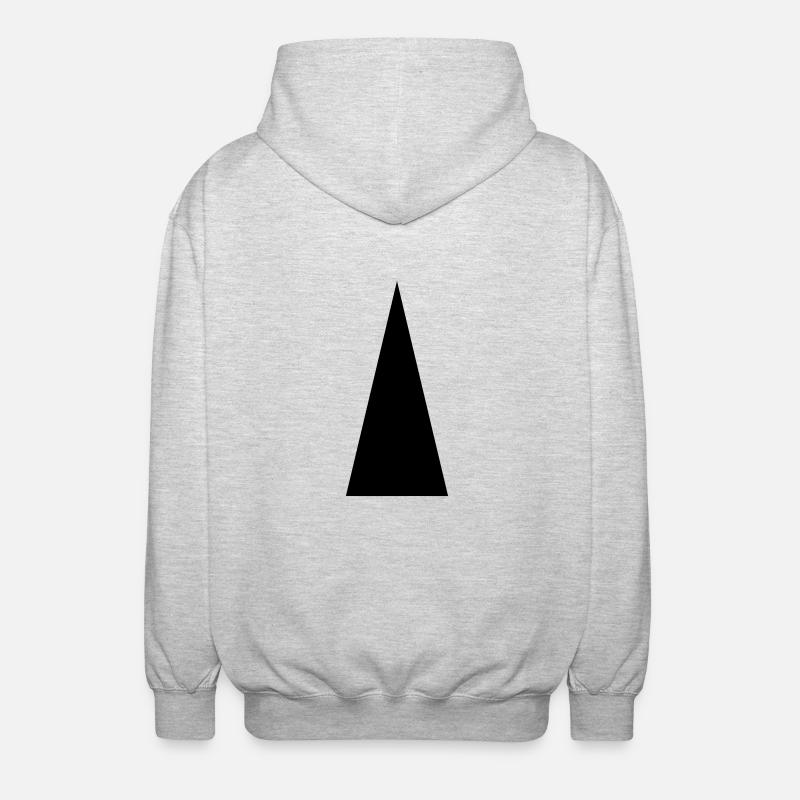 triangle - Veste à capuche unisexe - gris clair chiné