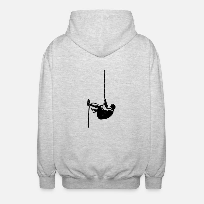 Ropeclimb - Unisex Kapuzenjacke - Hellgrau meliert