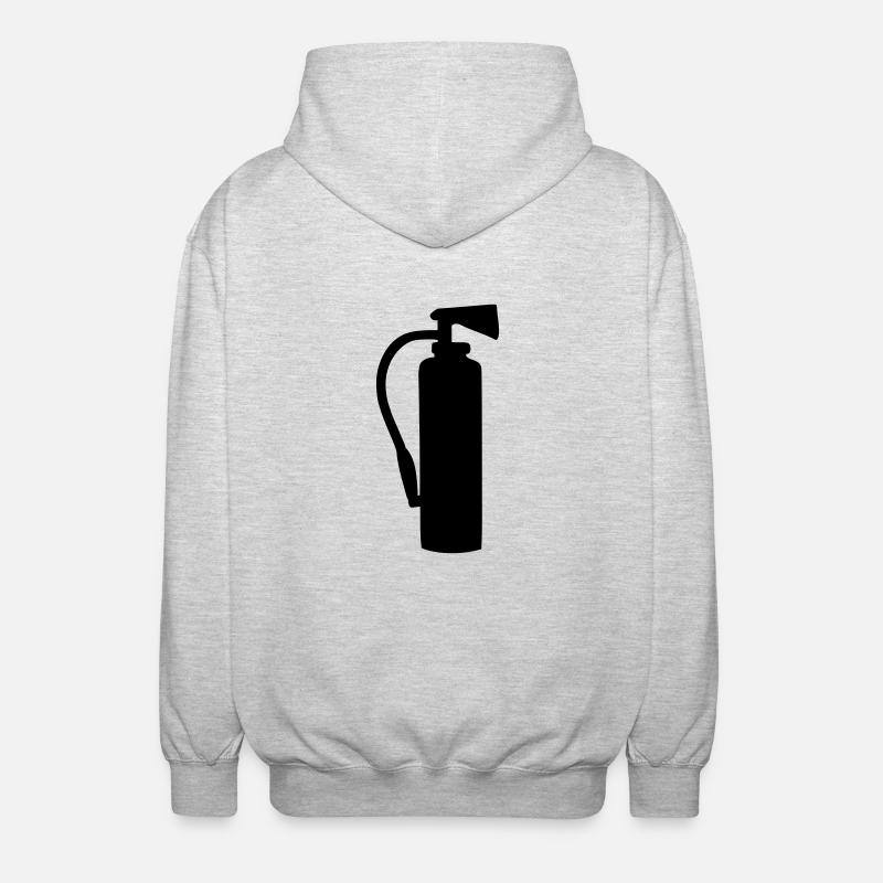 Fire extinguisher - Unisex Hooded Jacket - light heather grey